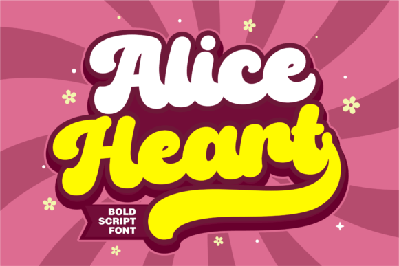 Alice Heart Font Download: A Retro Bold Display Font
