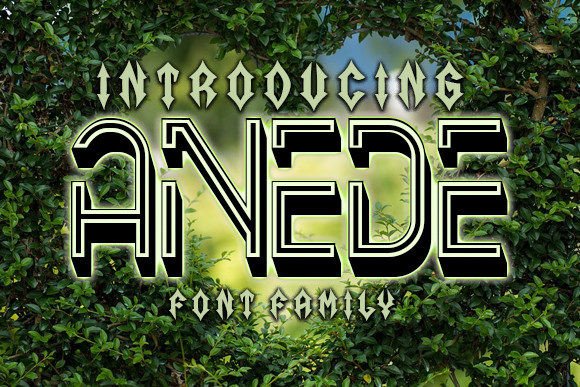 Anede Display Font: A Stylish and Unusual Typeface for Web Designers