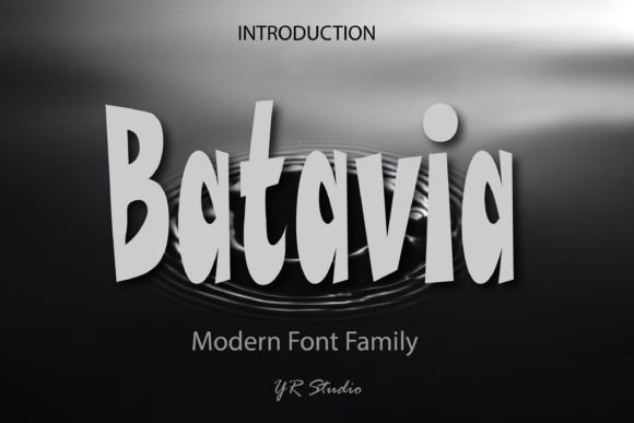 Batavia Display Font: A Quirky Modern Typeface for Editorial Projects