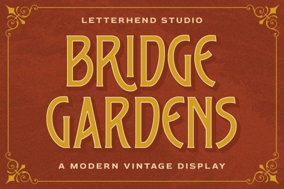 Bridge Gardens Font Review for Web and Digital Design