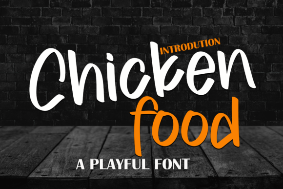 Chicken Food Display Font for Small Business Branding