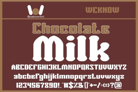 Chocolate Milk: A Bold Display Font for Standout Branding