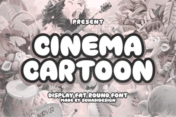 Cinema Cartoon Font for Editorial Design and Publication Branding