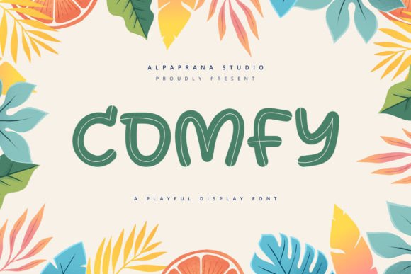 Comfy Font: A Playful Display Font for Campaign Design and Brand Identity