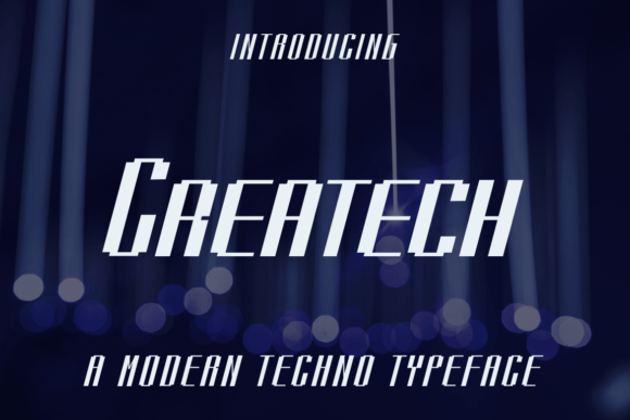 Createch: A Modern Display Font for Bold Branding Projects