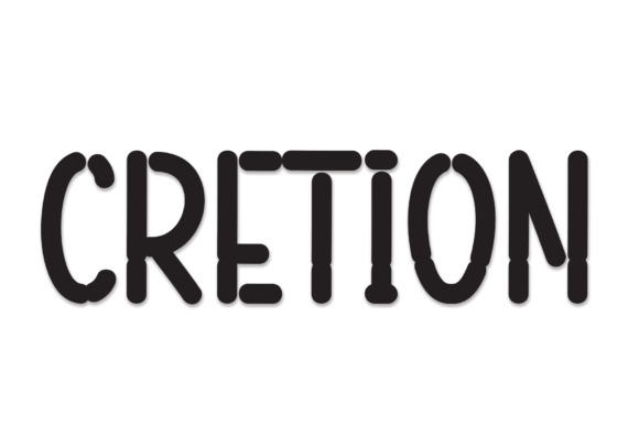 Cretion: A Sweet Handwritten Display Font for Handmade Products