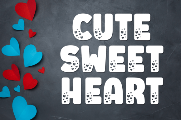 Cute Sweet Heart: A Playful Display Font for Creative Projects