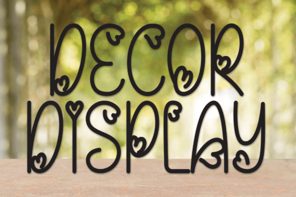 Decor Display: A Sweet Handwritten Font for Creative Projects