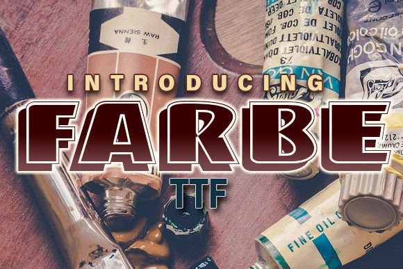 Farbe Display Font for Web Design and Digital Branding