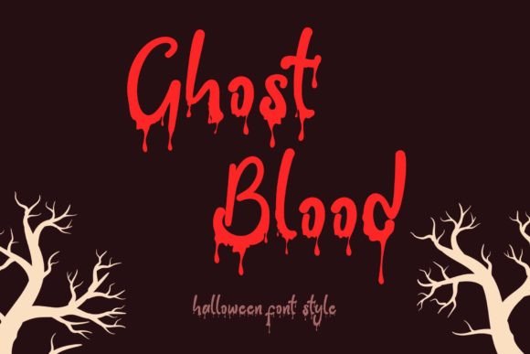 Ghost Blood: A Horror Display Font for Editorial Design