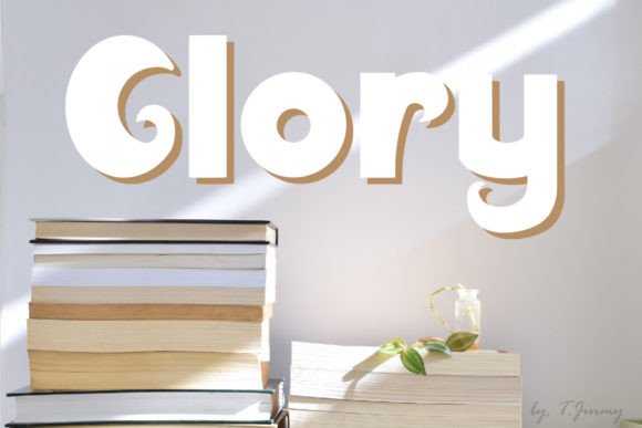 Glory Font: A Minimal Display Typeface for Branding and Design Projects