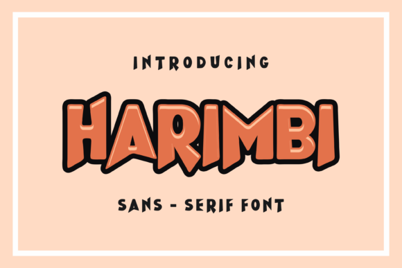 Harimbi Display Font for Playful Campaign Graphics