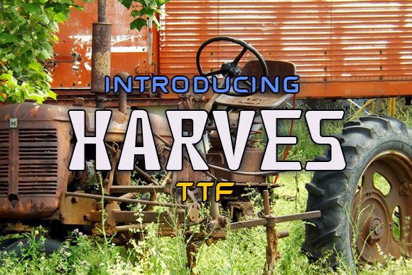 Harves Display Font for Professional Small Business Branding