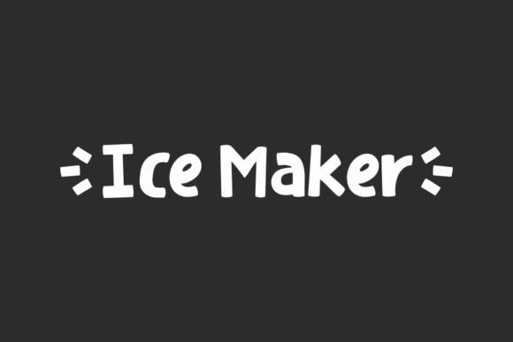Ice Maker Font: A Playful Display Typeface for Editorial Design