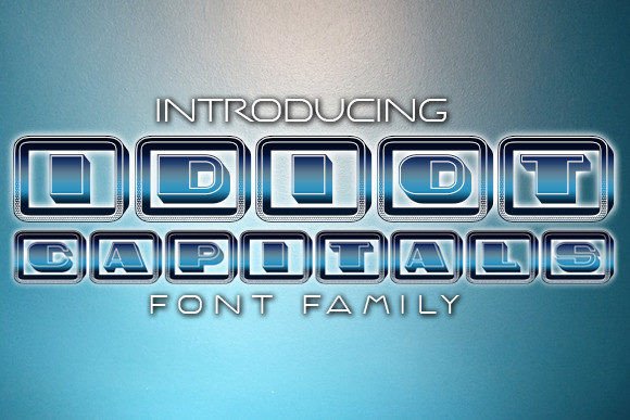 Idiot Capitals: A Bold Display Font for Standout Branding