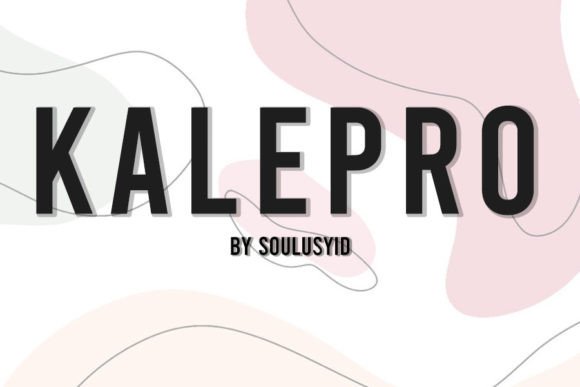 Kalepro: A Display Font Built for Handmade Products and Printables