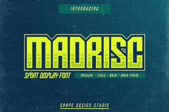 Madrisc Display Font for Bold Blog and Editorial Design
