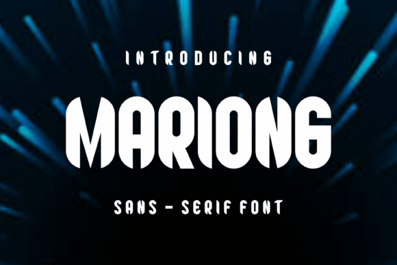 Mariong Font: Bold Display Typeface for Crafters and Makers