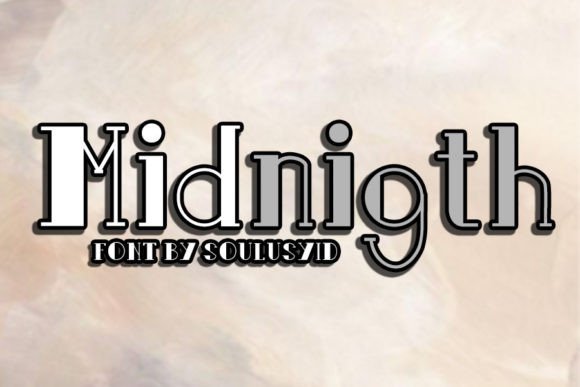 Midnigth Display Font for Headlines and Editorial Identity