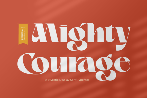 Mighty Courage: A Serif Font for Handmade Labels and Branding