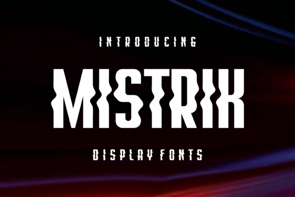 Mistrik Display Font for Editorial Design and Publication Branding