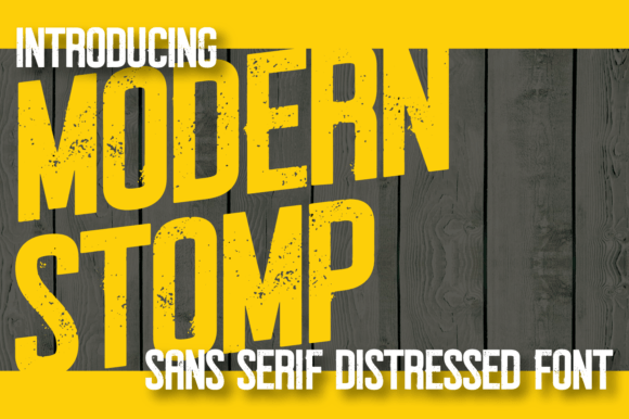 Modern Stomp: A Display Font Built for Gritty Marketing Campaigns