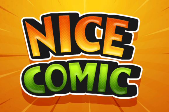 Nice Comic: A Playful Display Font for Handmade Product Branding
