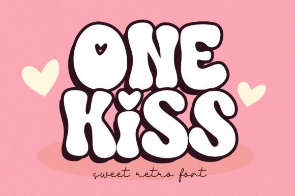 One Kiss Font: Retro Display Typeface for Small Business Branding