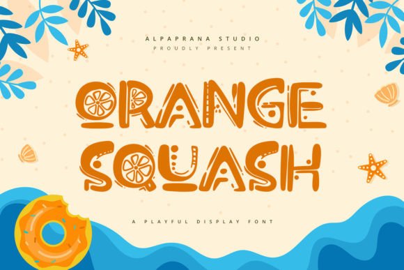 Orange Squash: A Playful Display Font for Editorial Design
