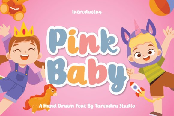 Pink Baby Font: A Playful Display Typeface for Childlike Brand Content