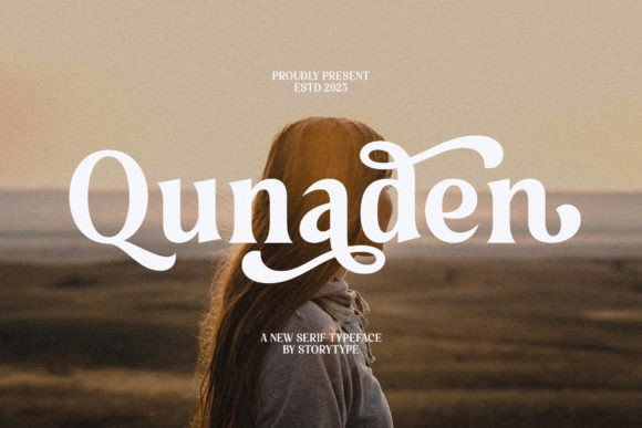 Qunaden: A Modern Display Font for Editorial Design and Branding