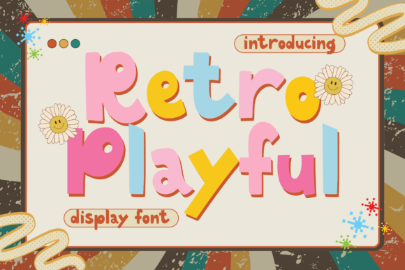 Retro Playful: A Whimsical Display Font for Editorial Design and Publication Branding