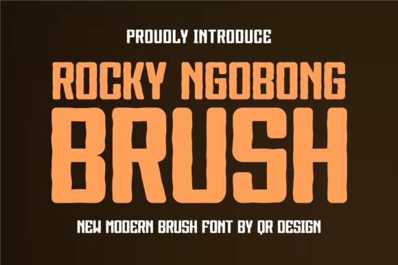 Rocky Ngobong Brush: A Bold Display Font for Web Design