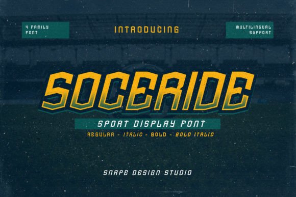 Soceride: A Bold Display Font for Modern Digital Projects