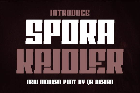 Spora Kajoler Font for Bold Web Design Headlines