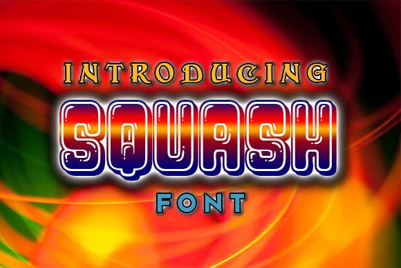 Squash: A Playful Display Font for Bold Designs