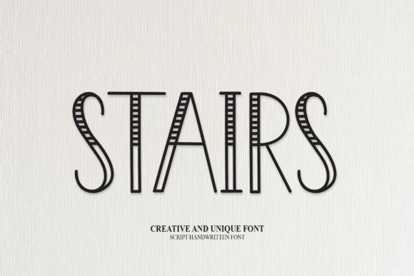 Stairs Display Font for Branding and Packaging