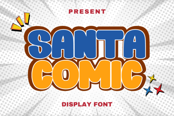 Testing Santa Comic: A Bold Display Font for Confident Web Designs