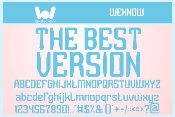 The Best Version: A Modern Display Font for Standout Branding