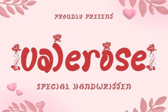 Valerose: An Elegant Handwritten Display Font for Editorial Design