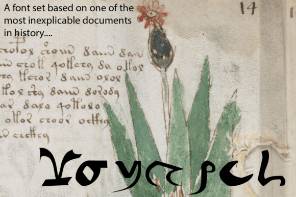 Voynich - Regular: An Eerie Display Font for Craft Products