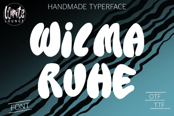 Wilma Ruhe: A Playful Display Font for Handmade Creations